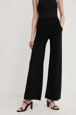 Joseph Ribkoff spodnie damskie kolor czarny dzwony high waist 161096