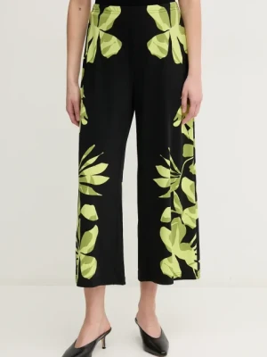 Joseph Ribkoff spodnie damskie kolor czarny fason culottes high waist 251189