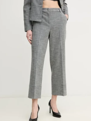 Joseph Ribkoff spodnie damskie kolor szary proste high waist 244007