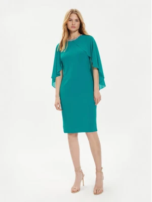 Joseph Ribkoff Sukienka koktajlowa 242731 Turkusowy Slim Fit