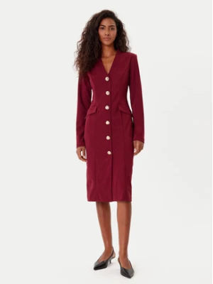 Joseph Ribkoff Sukienka koktajlowa 253072 Bordowy Regular Fit