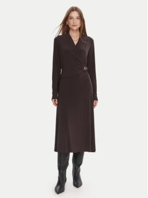 Joseph Ribkoff Sukienka koktajlowa 253235 Brązowy Slim Fit