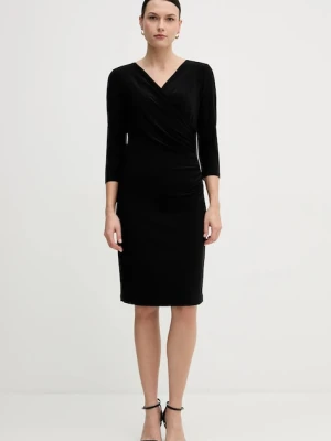 Joseph Ribkoff sukienka kolor czarny mini dopasowana 233305