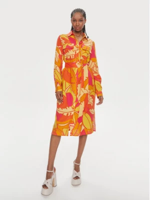 Joseph Ribkoff Sukienka koszulowa 242912 Pomarańczowy Regular Fit