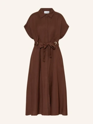 Joseph Ribkoff Sukienka Koszulowa Z Lnu braun