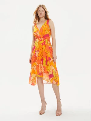 Joseph Ribkoff Sukienka letnia 242015 Pomarańczowy Regular Fit