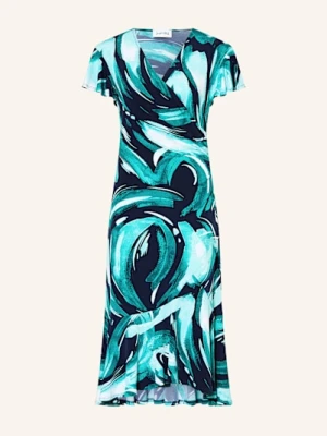 Joseph Ribkoff Sukienka Z Dżerseju W Stylu Kopertowym blau