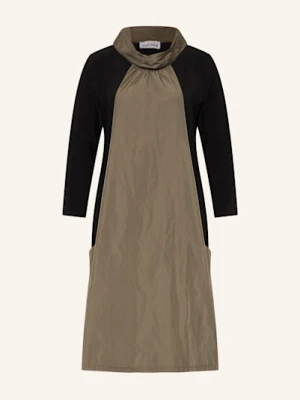 Joseph Ribkoff Sukienka Z Mieszanki Materiałów Z Rękawami 3/4 gruen