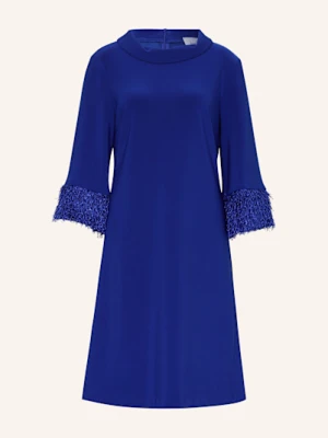 Joseph Ribkoff Sukienka Z Rękawami 3/4 I Frędzlami blau