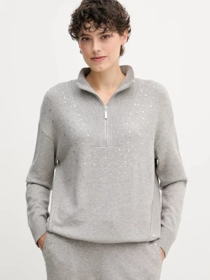 Joseph Ribkoff sweter damski kolor szary z półgolfem 254933