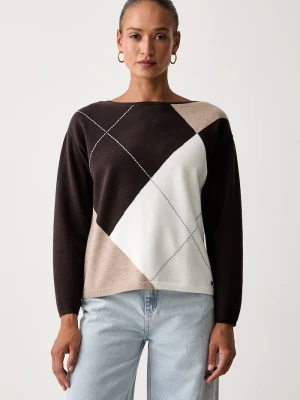 Joseph Ribkoff sweter damski z wiskozą brązowy
