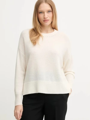 Joseph Ribkoff sweter kaszmirowy damski kolor beżowy 253980