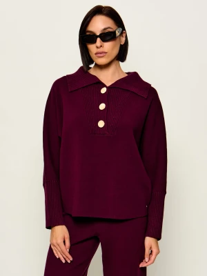 Joseph Ribkoff Sweter | Loose fit bordowy