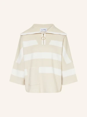 Joseph Ribkoff Sweter Typu Troyer Z Rękawem 3/4 weiss