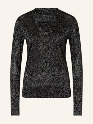 Joseph Sweter Z Błyszczącą Przędzą schwarz