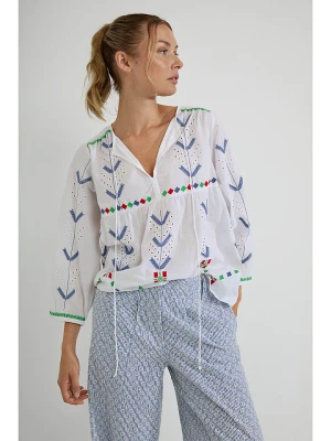Josephine & Co Bluzka "Dustin" w kolorze biało-niebieskim rozmiar: 42