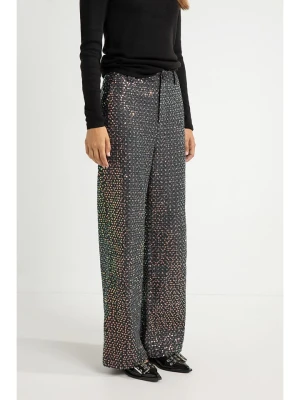 Josephine & Co Dżinsy "Freddy" - Comfort fit - w kolorze ciemnoszarym ze wzorem rozmiar: 42