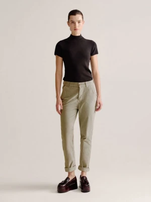 Josephine & Co Dżinsy "Leyla" - Regular fit - w kolorze oliwkowym rozmiar: 40