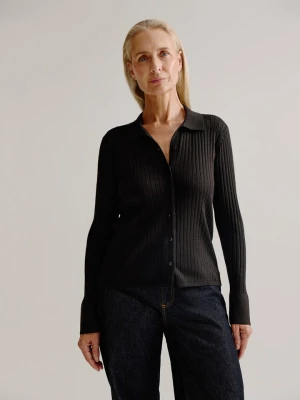 Josephine & Co Kardigan "Lila" w kolorze ciemnobrązowym rozmiar: XL