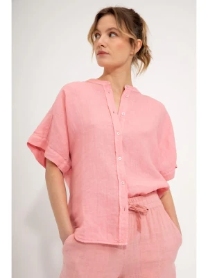 Josephine & Co Lniana bluzka "Geke" w kolorze jasnoróżowym rozmiar: 42