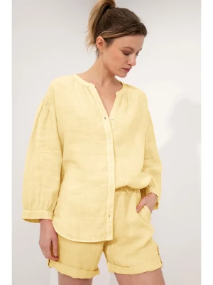 Josephine & Co Lniana bluzka "Gitte" w kolorze żółtym rozmiar: 42