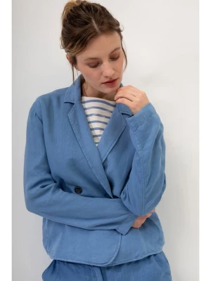 Josephine & Co Lniana kurtka przejściowa w kolorze niebieskim rozmiar: 40