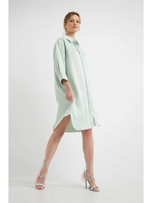 Josephine & Co Lniana sukienka "Daantje" w kolorze jasnozielonym rozmiar: 40