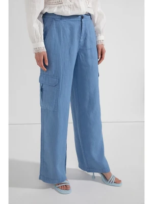 Josephine & Co Lniane bojówki w kolorze niebieskim rozmiar: 40