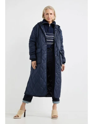 Josephine & Co Płaszcz pikowany "Anastasia" w kolorze granatowym rozmiar: 36