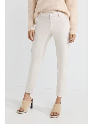 Josephine & Co Spodnie chino "Les" w kolorze kremowym rozmiar: 40