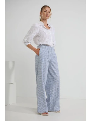Josephine & Co Spodnie "Dave" w kolorze niebiesko-białym rozmiar: 44