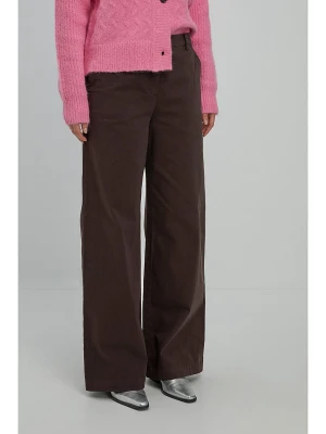 Josephine & Co Spodnie "Moos" w kolorze ciemnobrązowym rozmiar: 44