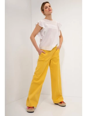 Josephine & Co Spodnie "Moos" w kolorze żółtym rozmiar: 36
