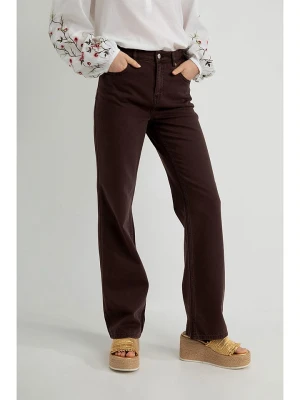 Josephine & Co Spodnie "Serge" w kolorze ciemnobrązowym rozmiar: 40