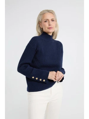 Josephine & Co Sweter "Aisha" w kolorze granatowym rozmiar: M