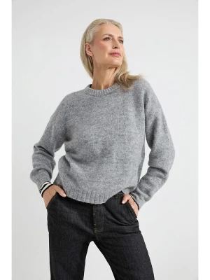 Josephine & Co Sweter "Andrea" w kolorze jasnoszarym rozmiar: M