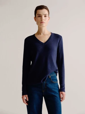 Josephine & Co Sweter "Astrid" w kolorze granatowym rozmiar: S