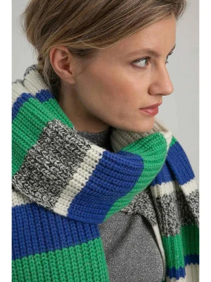 Josephine & Co Wełniany szal "Sabrina" w kolorze zielonym rozmiar: onesize