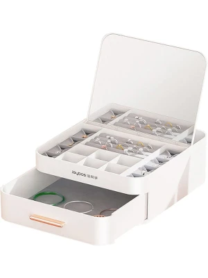 Joybos Szkatułka w kolorze białym na biżuterię - 19 x 8, 3 x 23 cm rozmiar: onesize
