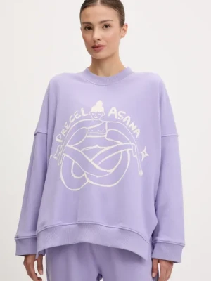 JOYINME bluza Kind Precel Asana damska kolor fioletowy z nadrukiem Kind Precel Asana