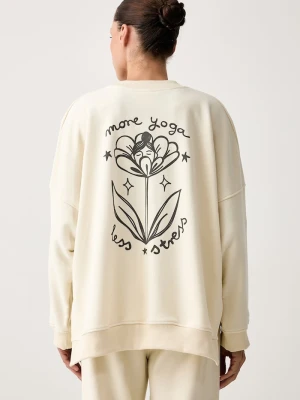 JOYINME bluza sportowa damska z bawełną Kind beżowy