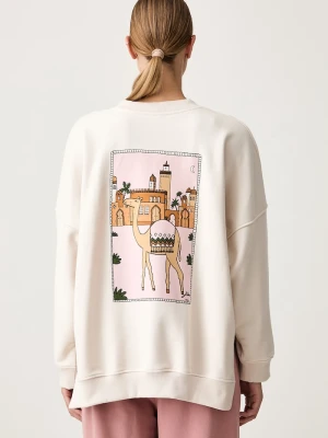 JOYINME bluza treningowa damska z bawełną Kind beżowy