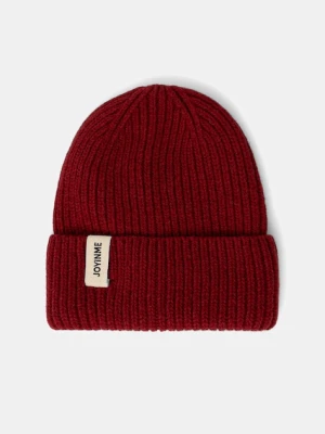 JOYINME czapka wełniana Warm Thoughts kolor bordowy z grubej dzianiny wełniana Warm Thoughts