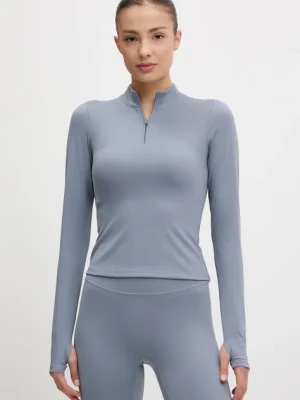 JOYINME longsleeve do jogi Motion kolor niebieski z półgolfem Motion