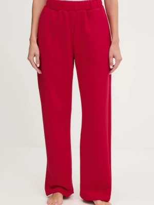 JOYINME spodnie dresowe Evolve damskie kolor czerwony gładkie Evolve