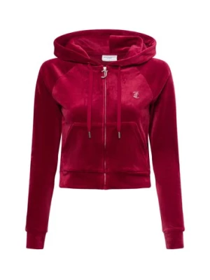 Juicy by Juicy Couture Damska kurtka z kapturem - Madison Kobiety czerwony jednolity,