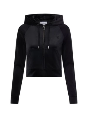 Juicy by Juicy Couture Damska kurtka z kapturem - Madison Kobiety Sztuczne włókno czarny jednolity,