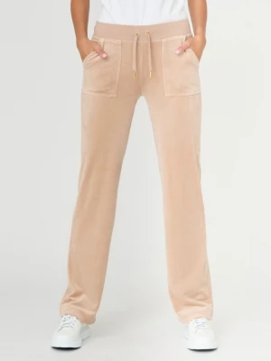 JUICY COUTURE Beżowe damskie spodnie Del Ray, Rozmiar L