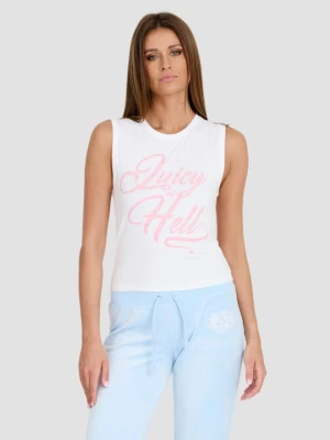 JUICY COUTURE Biały top Juicy As Hell Tank