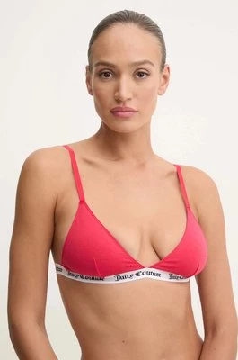 Juicy Couture biustonosz TRIANGLE BRA kolor czerwony gładki JCLQB224518